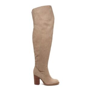 Kelsi Dagger Women's Suede Wide Calf Over-The-Knee Boots Logan, Fawn